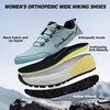 image:imageWomens Wide Orthopedic Trail Running Shoes Comfortable Diabetic Arch Support Non Slip Hiking Athletic Sneakers Plantar Fasciitis Flat Feet Standing Work Walking Shoes for Foot and Heel Pain ReliefK2light Blue
