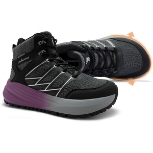 image:imageOrthoComfoot Womens Waterproof Wide Toe Box Orthopedic Hiking Boots Arch Support Trail Shoes for Plantar Fasciitis Flat Feet NonSlip Diabetic Walking Trekking Boots for Foot and Heel Pain ReliefK1black